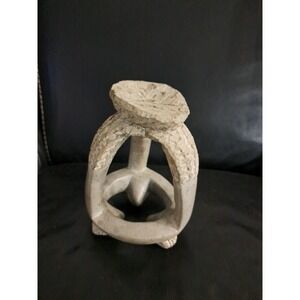 Vintage Coast/ African Primitive Stone Milk Stool‎ Beautiful Condition